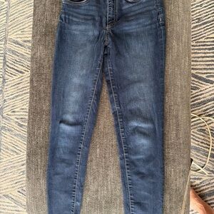 fashion Comfort Everyday Joes Jeans 26 x 27 Mid Slim Straight Stretch Denim